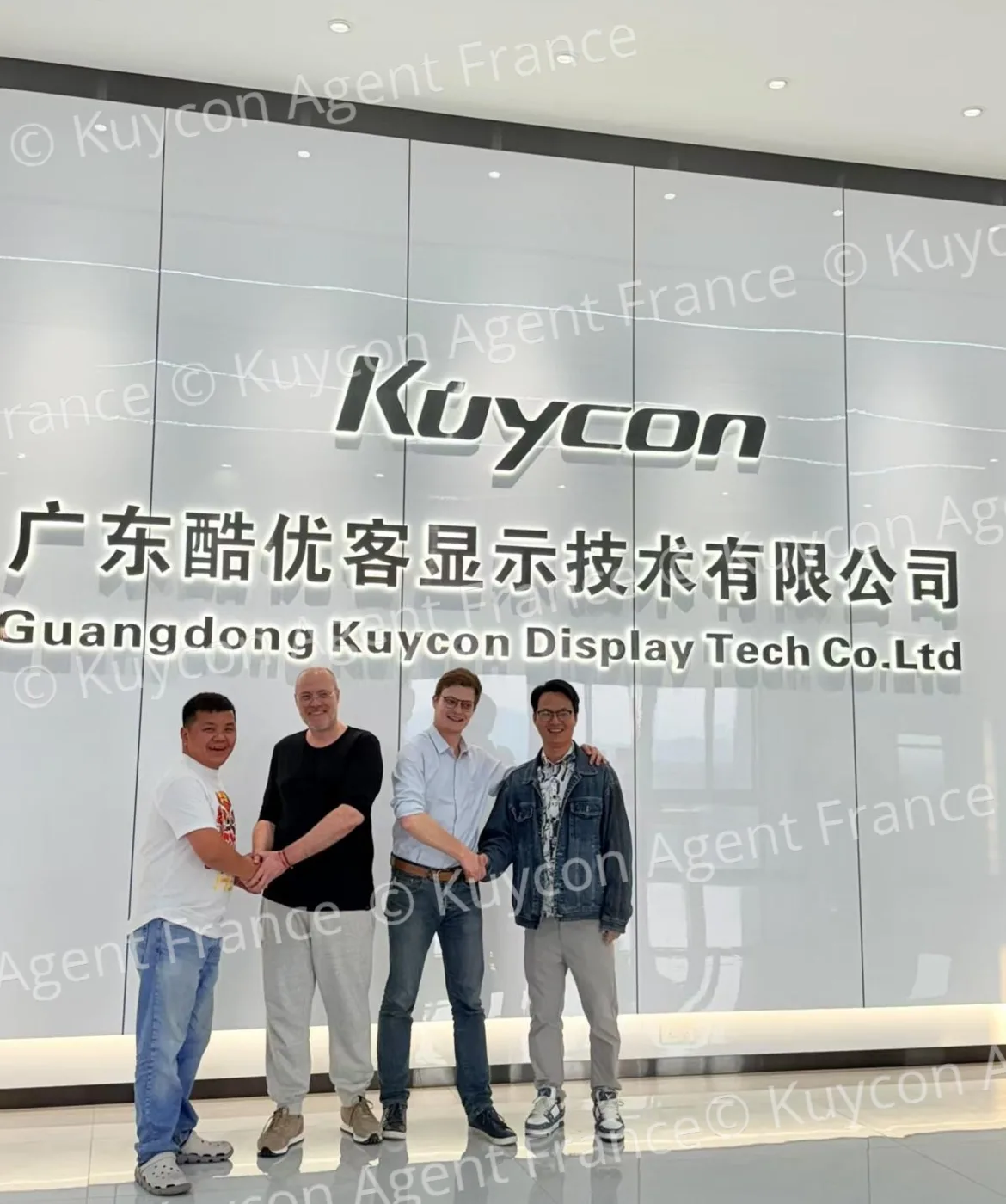 Our team visiting the partner factory in Guangdong